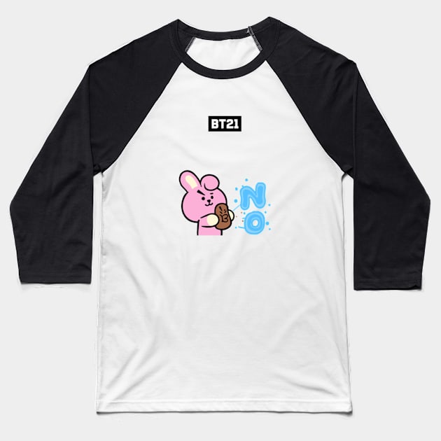 bt21 bts exclusive design 61 Baseball T-Shirt by Typography Dose